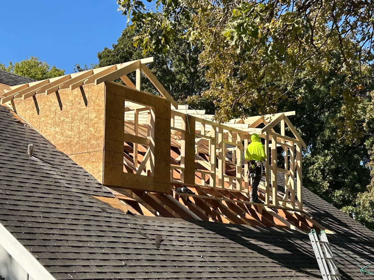 Attic insulation and ventilation system in a Bedford Texas home